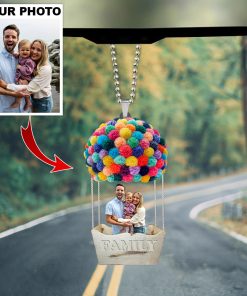 Customized Your Photo Family Car Ornament QFHY200601