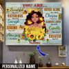 Personalized Name Black Girl Canvas QFMM280501